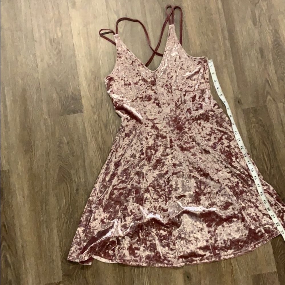 American eagle crushed velvet dress